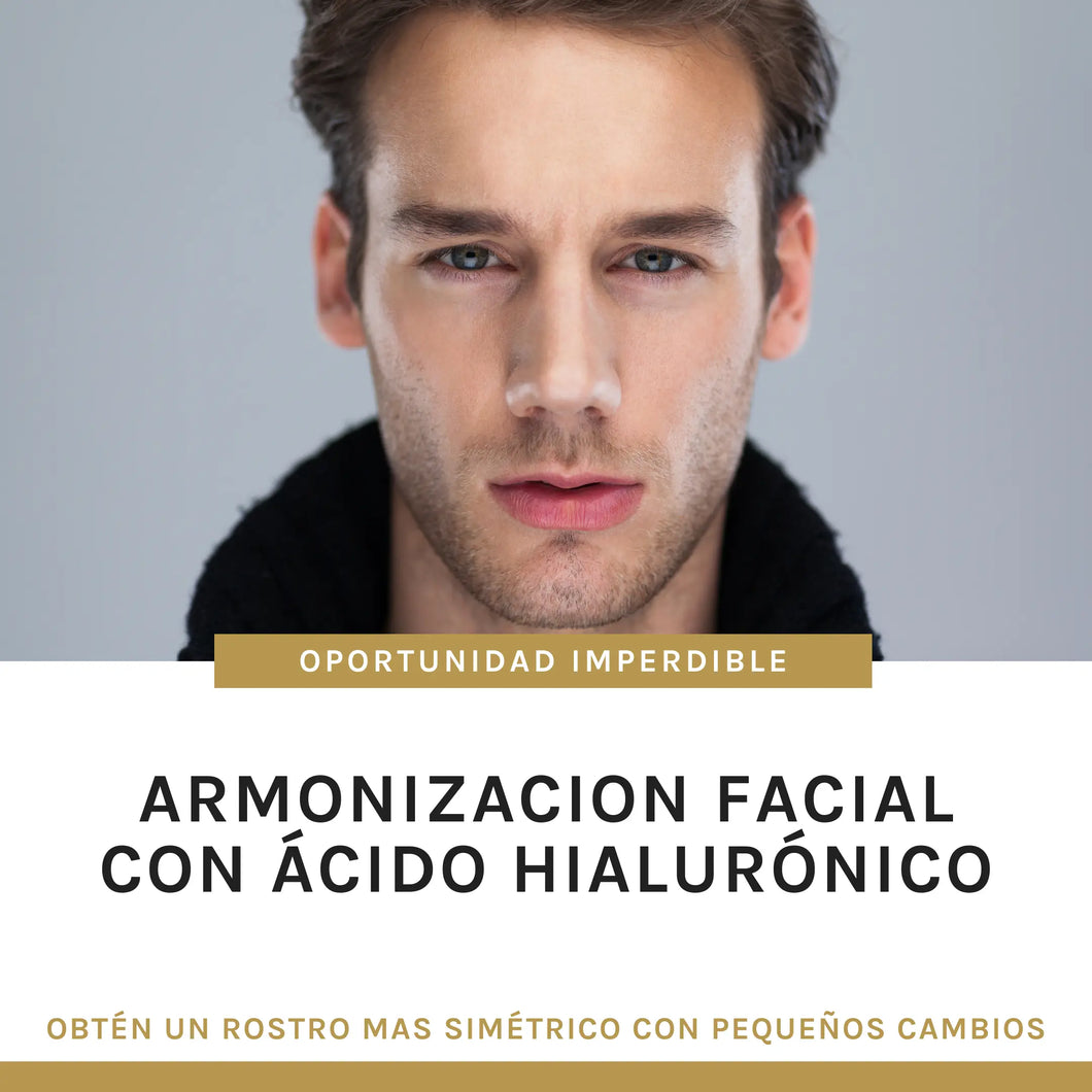 Armonización facial con ácido hialurónico