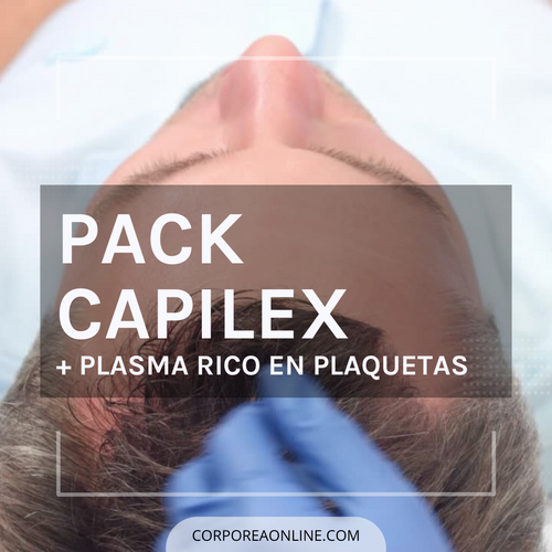 Pack CAPILEX 3M suplemento capilar con sesión de PRP para fortalecer y aumentar densidad del cabello